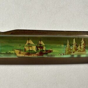 Plymouth Massachusetts Floaty Pen Pilgrims Mayflower Ship Historic Site Vintage